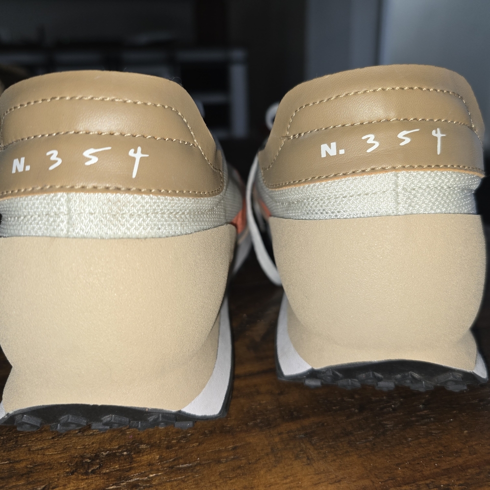Nike Men's Tan and Orange Sneakers - Picture 4 of 6